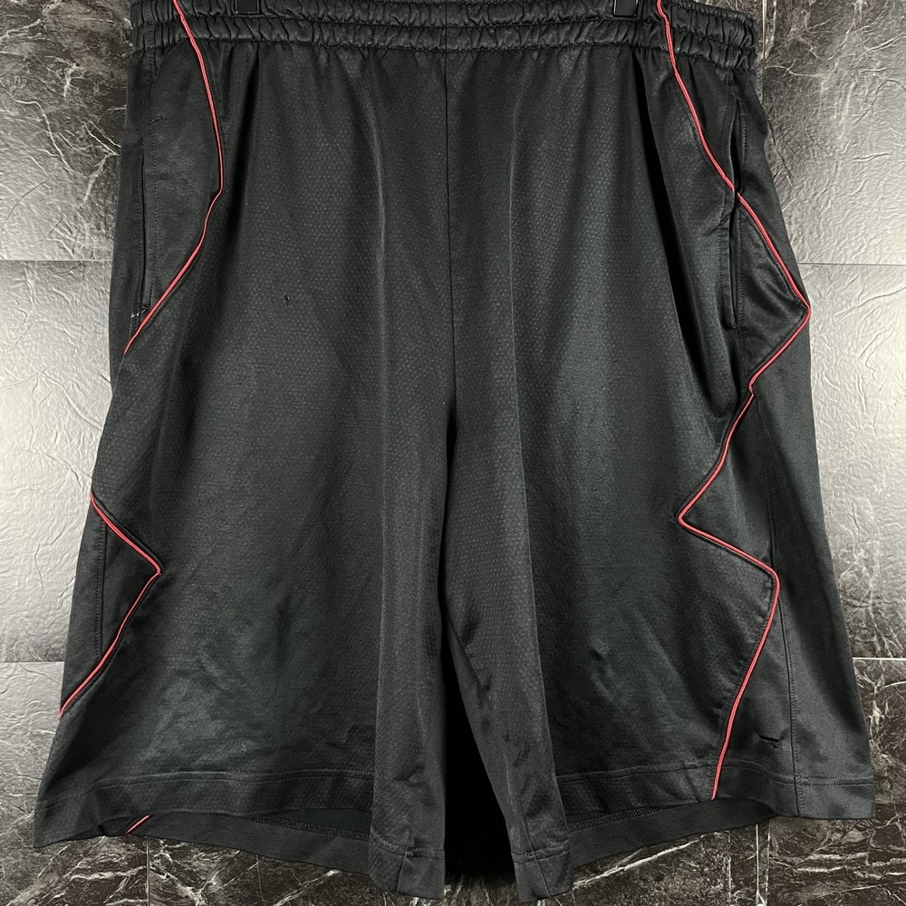 Jordan Nike Men's Black Running Train Shorts XL -Flaws